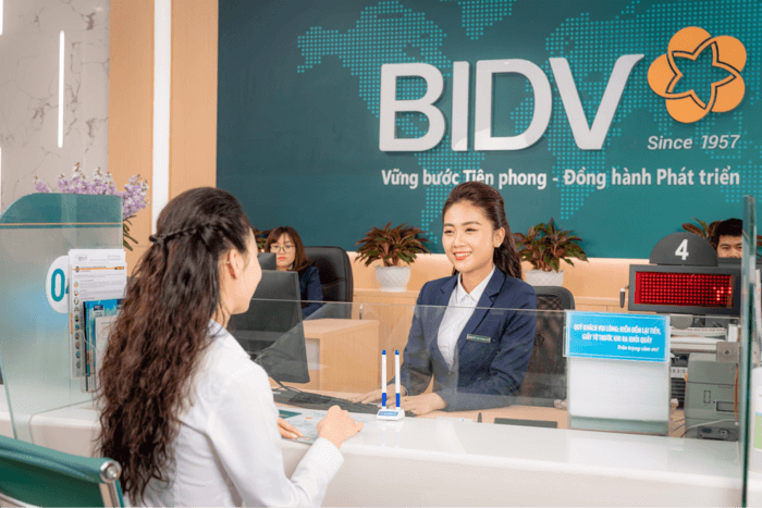 Quy trình vay vốn trực tiếp tại quầy giao dịch của ngân hàng BIDV nhanh chóng, đơn giản